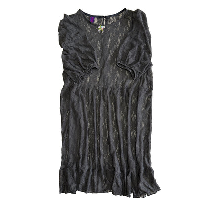 Bunnybunnygun - Multi Color Lace Overlay Dress dress bunnybunnygun Grey