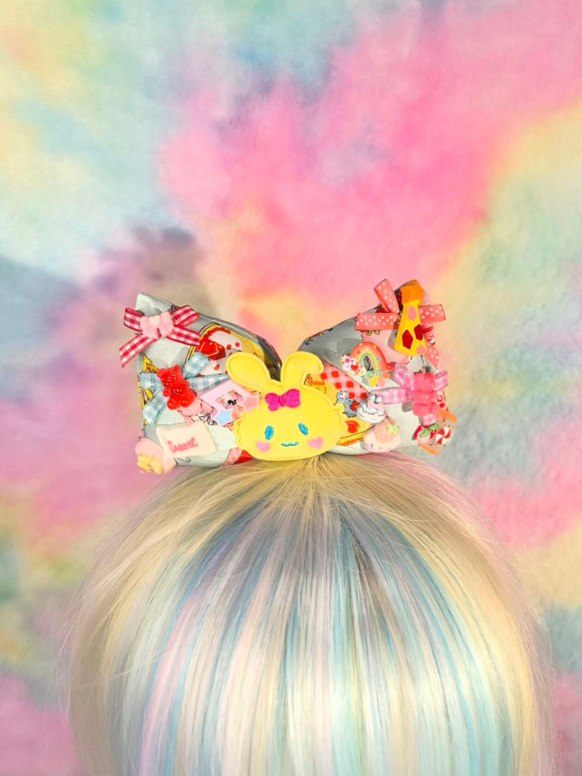 Luckywishstar - Colorful Padded Bow Hair Clip hair clip Luckywishstar 4
