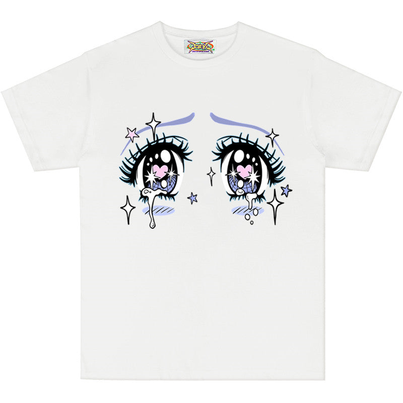 DeadEndKids - Anime Eyes Loose Tee tee DeadEndKids White M
