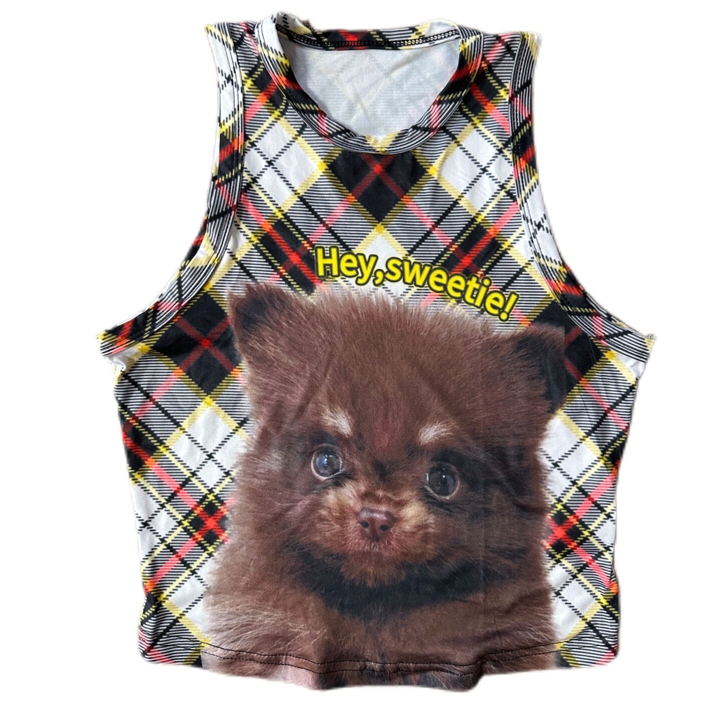 bunnybunnygun - Y2K Stretch Tank Top camisole bunnybunnygun Dog