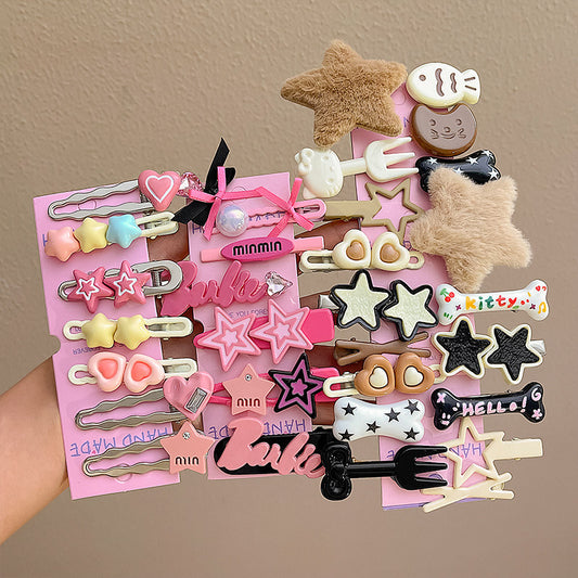 Y2K Letter Hair Clips Set hair clip none 32pcs Set