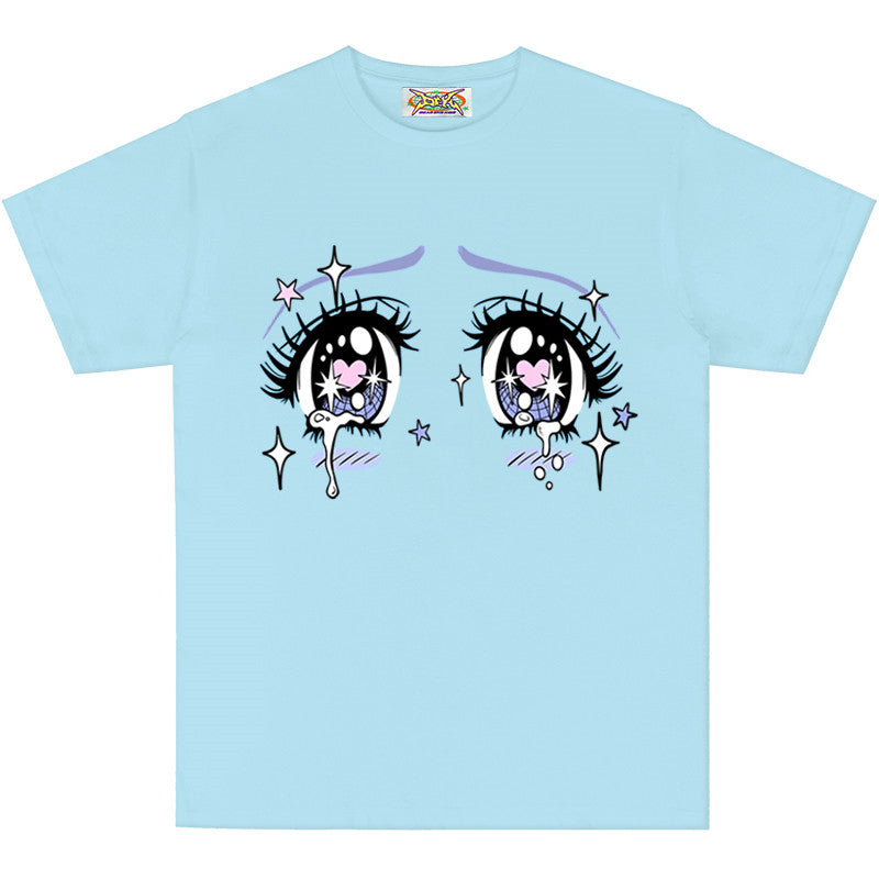 DeadEndKids - Anime Eyes Loose Tee tee DeadEndKids Blue M