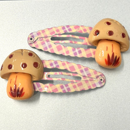 Mononoke - Mushroom Fairy Bow Hair Clip Mononoke coffee mushrooms