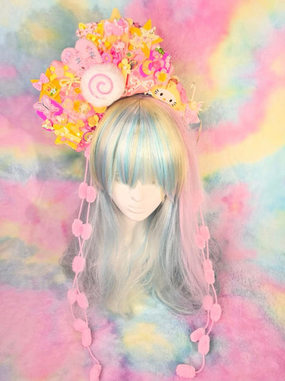 Luckywishstar - Colorful Maximalist Decora Bow Headband hairband Luckywishstar 6