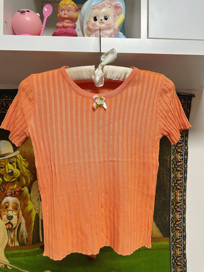 bunnybunnygun - Y2K Stretch Tank Top camisole bunnybunnygun Orange Tee