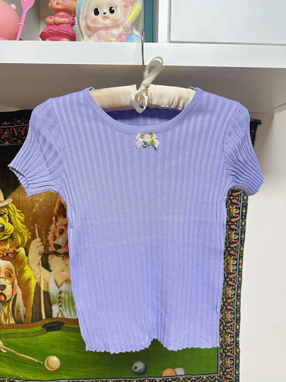 bunnybunnygun - Y2K Stretch Tank Top camisole bunnybunnygun Purple Tee