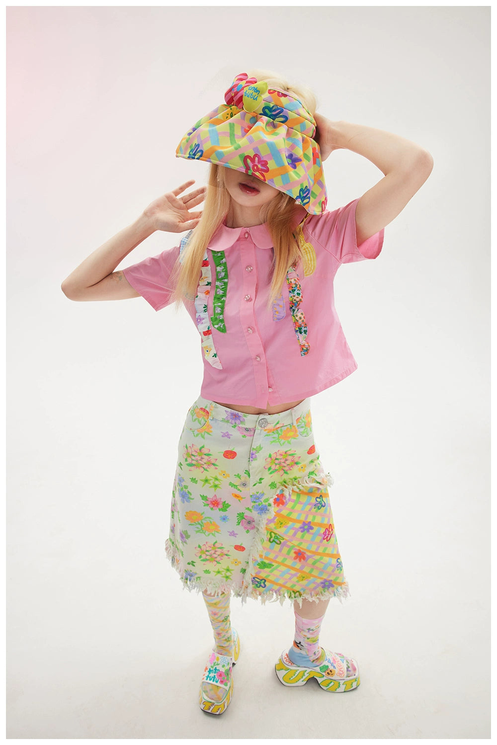 Harajuku Hat Flower Sunscreen Hat Decora Fashion Hat Summer Hat hat tntntutu