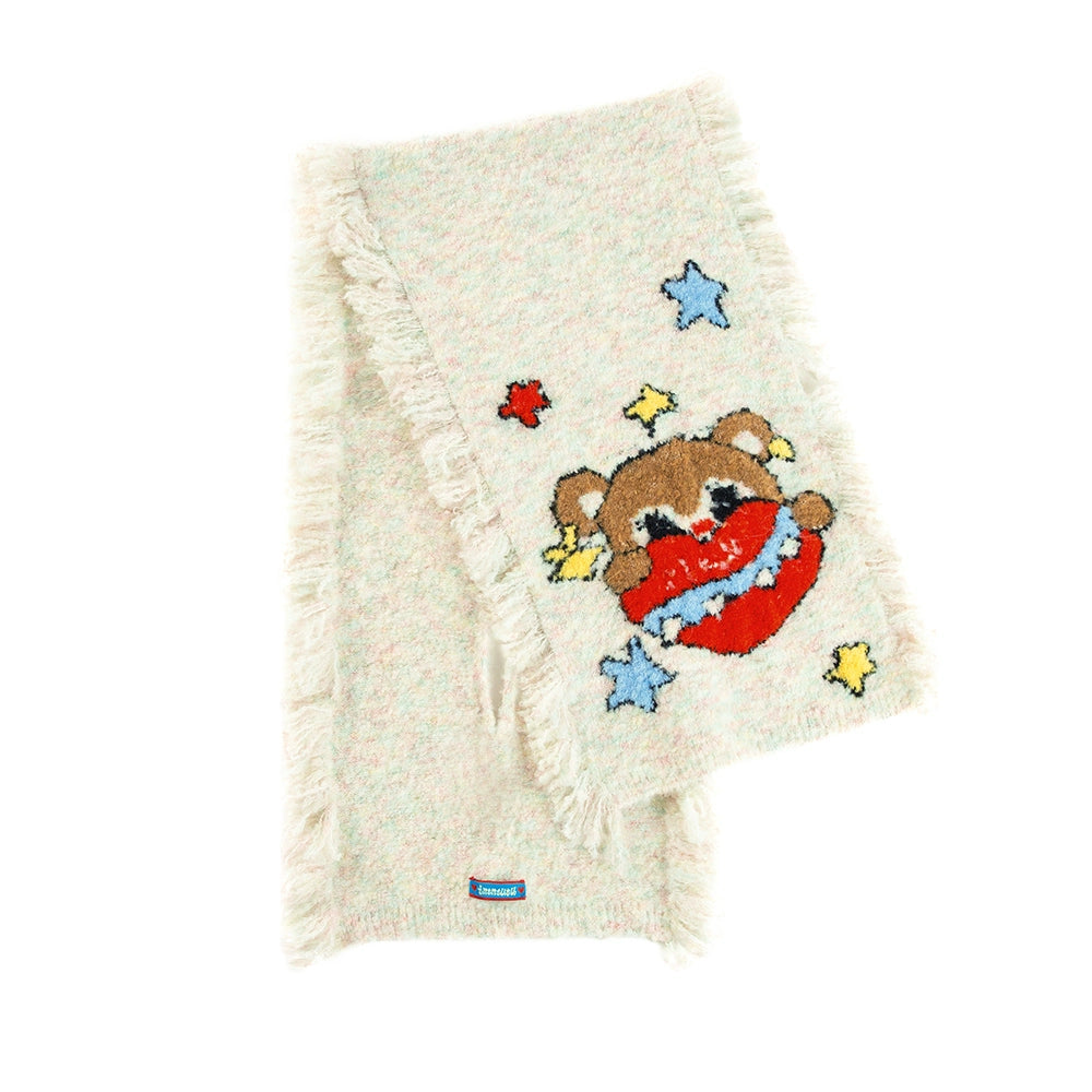 Harajuku Scarf Cute Bear Scarf Decora Kei Scarf Warm Scarf scarf tntntutu