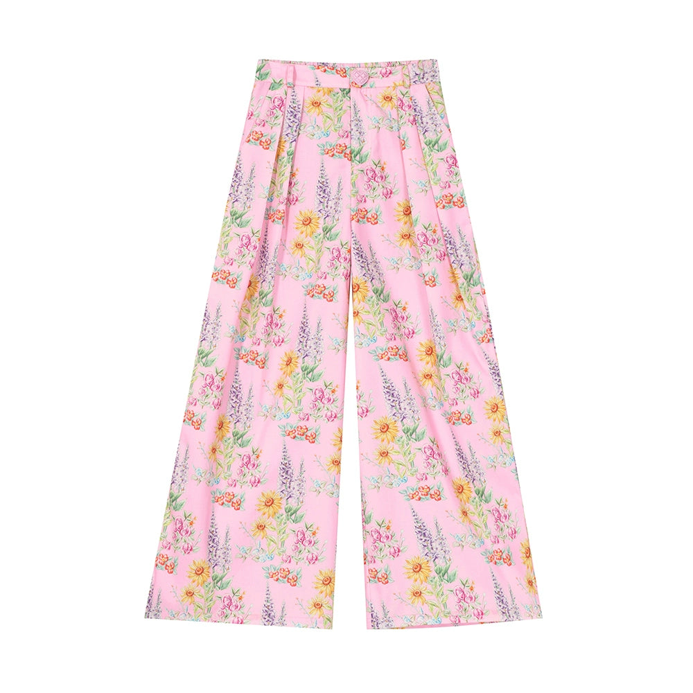 Harajuku Pants Decora Kei Pants Pink Pants Floral Pants pants tntntutu