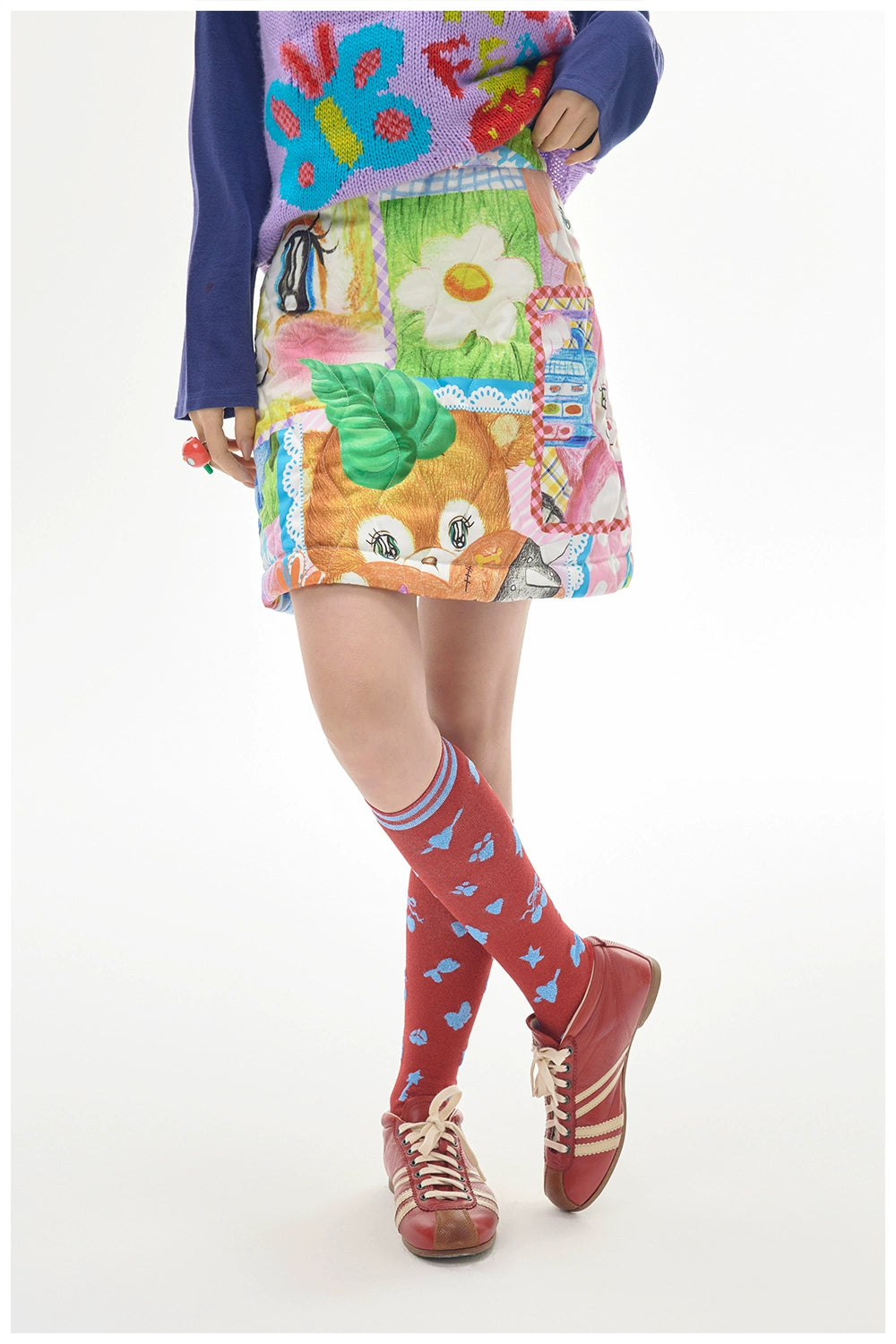 Harajuku Skirt Print Skirt Decora Fashion Skirt Cotton Padded Skirt skirt tntntutu