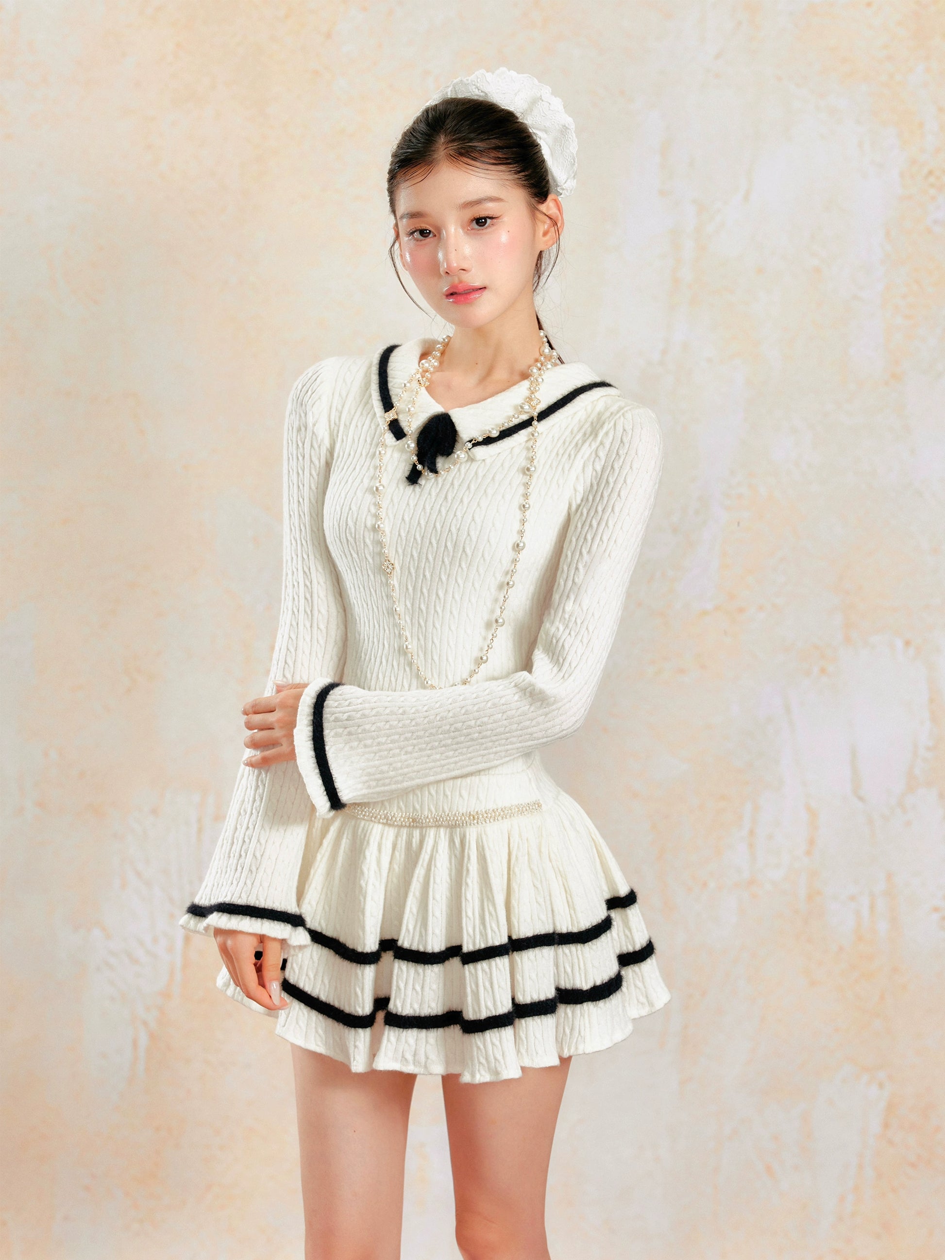 YZZI HE Ballet Vibes Knit Dress