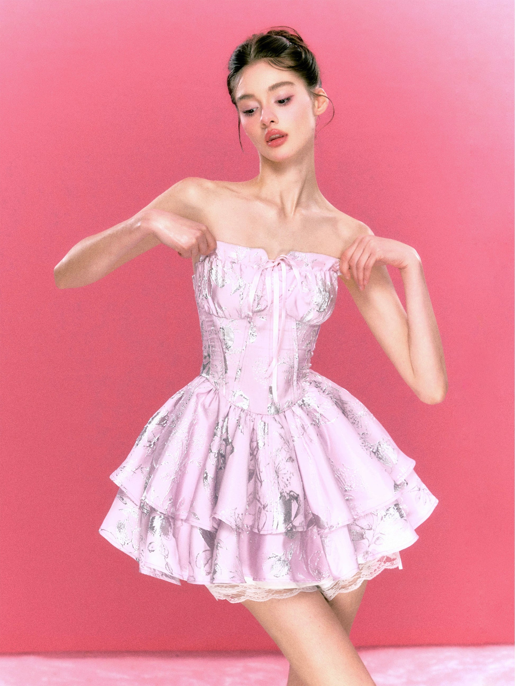 princess fluffy dress Pink Flower Girl Dress Princess Fluffy Ball Gown Elsi John