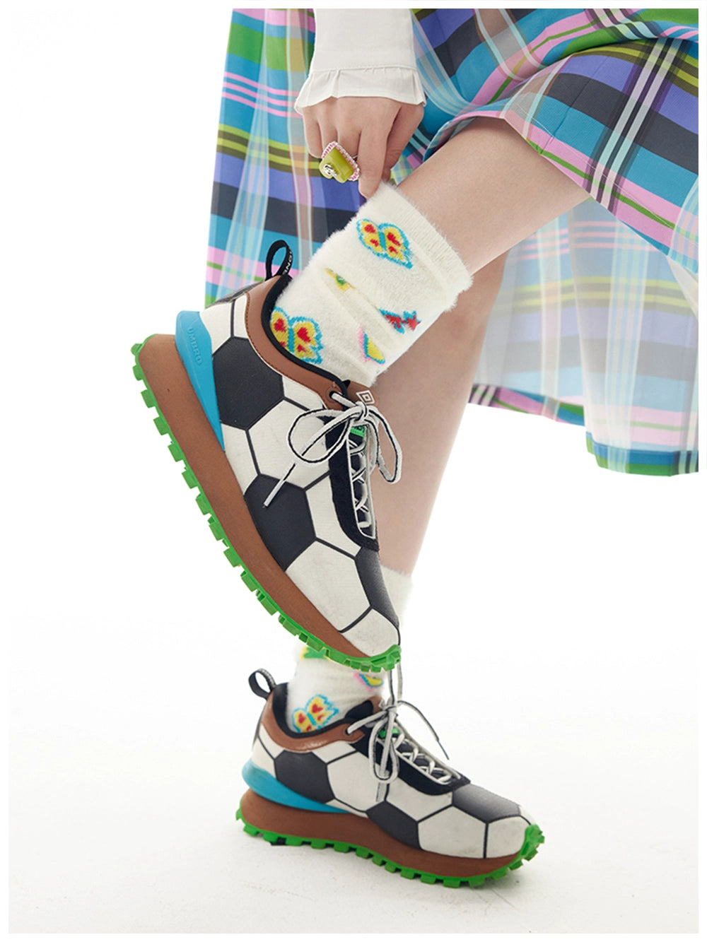 Harajuku Socks White Plush Socks Cartoon Socks Mid-Calf Socks sock tntntutu